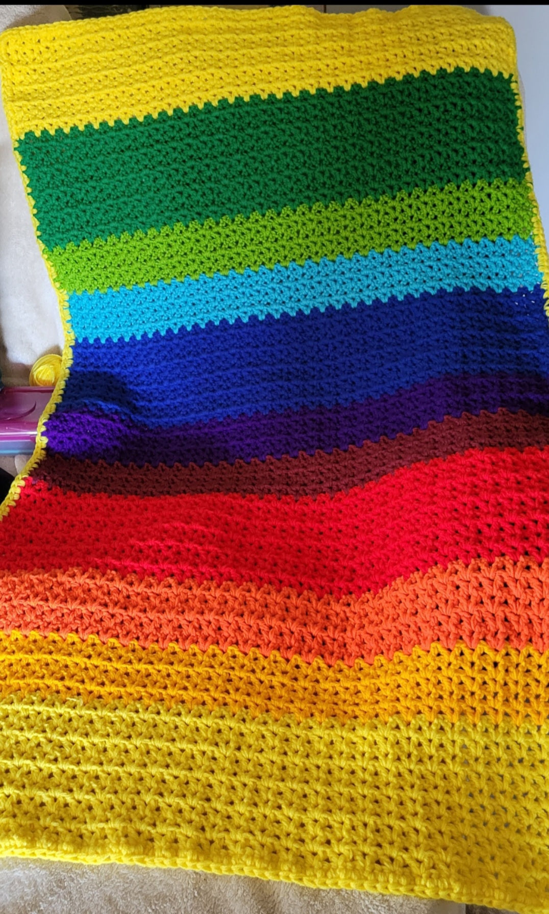Baby Blanket colorful crochet